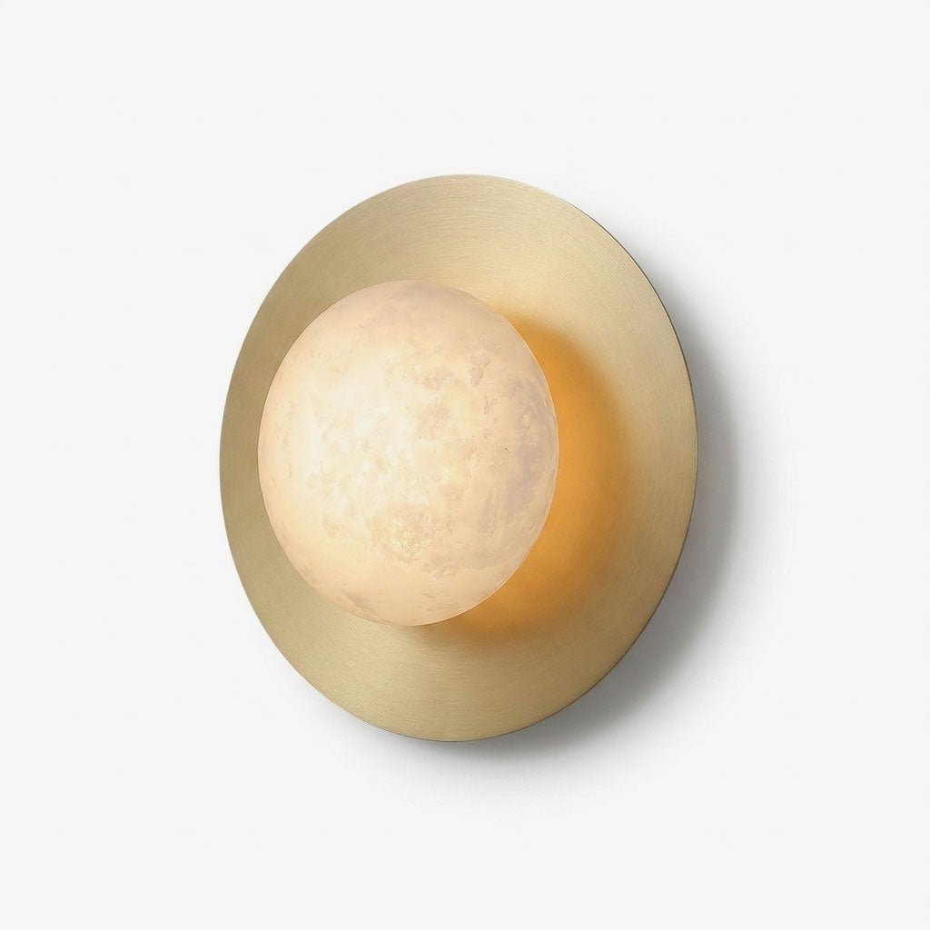 Selene Alabaster Moon LED Wall Sconce – wall sconce view 1