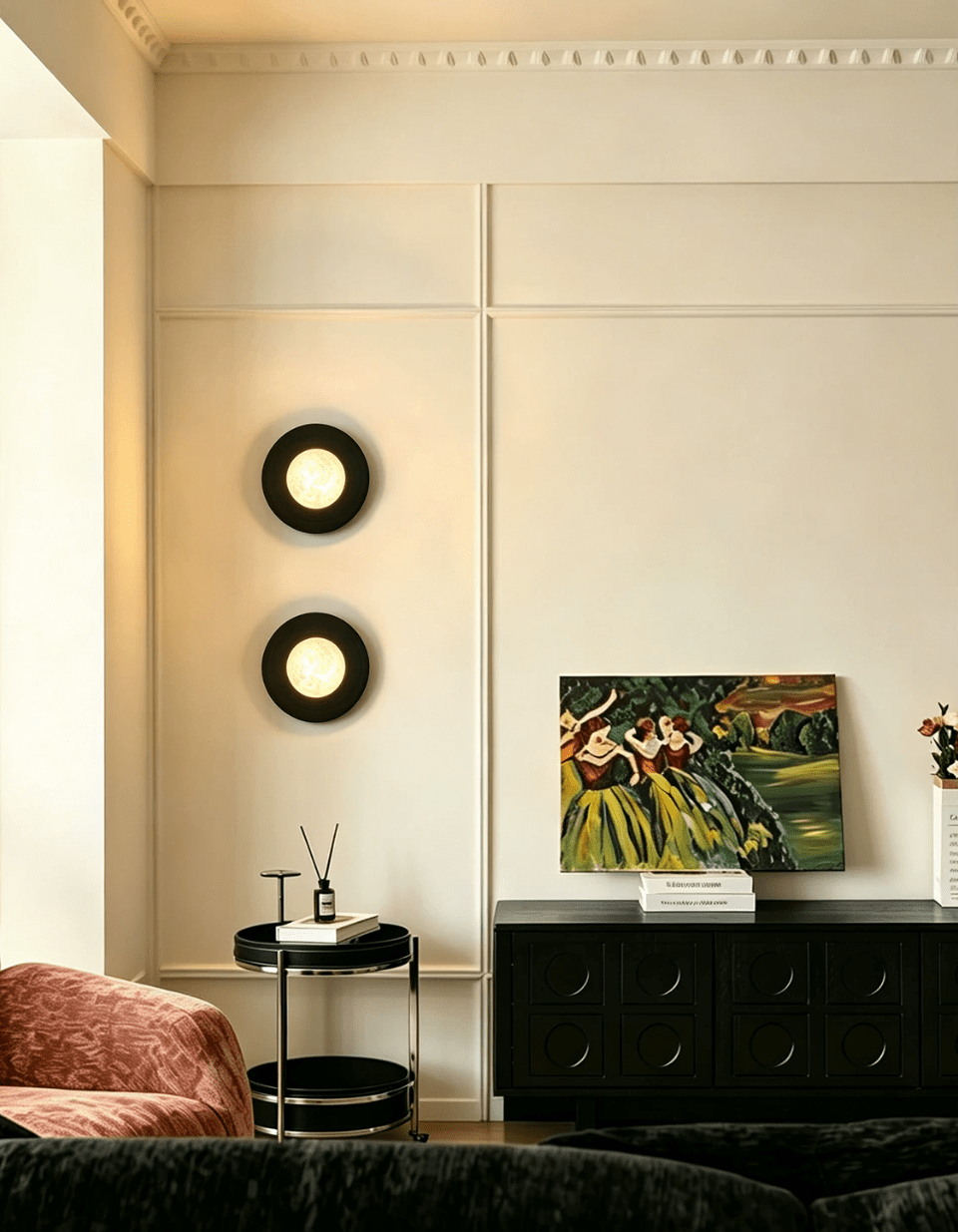 Selene Alabaster Moon LED Wall Sconce – wall sconce view 8