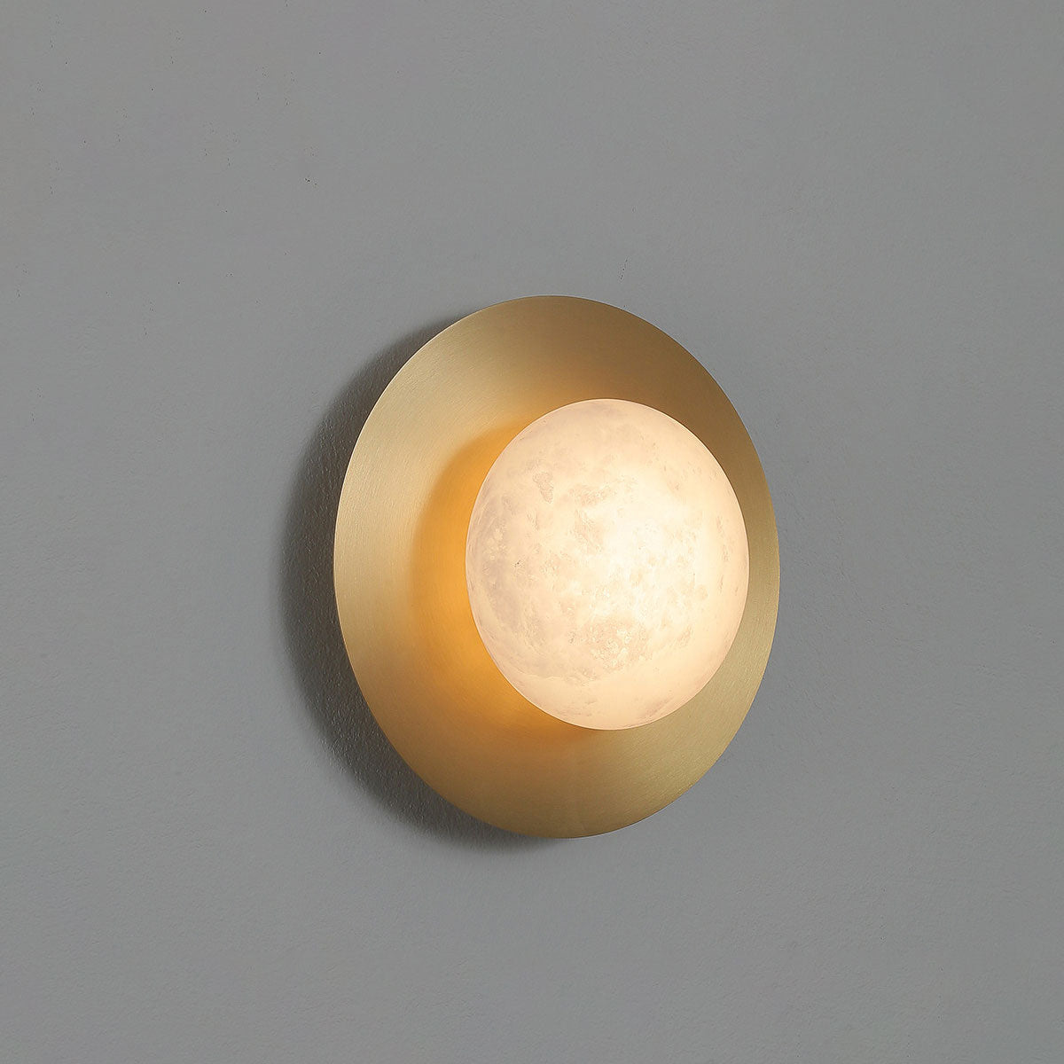 Selene Alabaster Moon LED Wall Sconce – wall sconce view 9