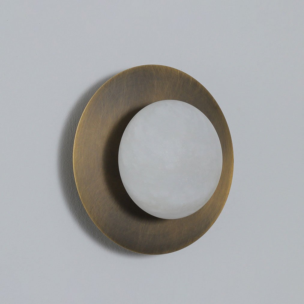 Selene Alabaster Moon LED Wall Sconce – wall sconce view 12