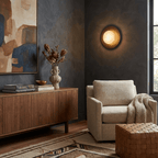 Selene Alabaster Moon LED Wall Sconce – wall sconce view 16