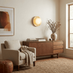 Selene Alabaster Moon LED Wall Sconce – wall sconce view 18