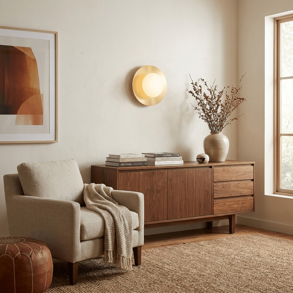 Selene Alabaster Moon LED Wall Sconce – wall sconce view 18