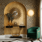 Semicircular Alabaster Wall Sconce – wall sconce view 3