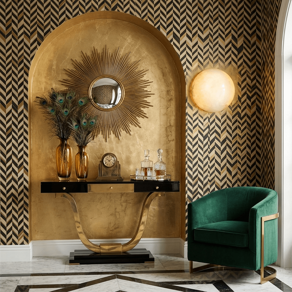 Semicircular Alabaster Wall Sconce – wall sconce view 3