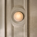 Semicircular Alabaster Wall Sconce – wall sconce view 6