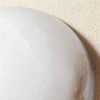 Semicircular Alabaster Wall Sconce – wall sconce view 13