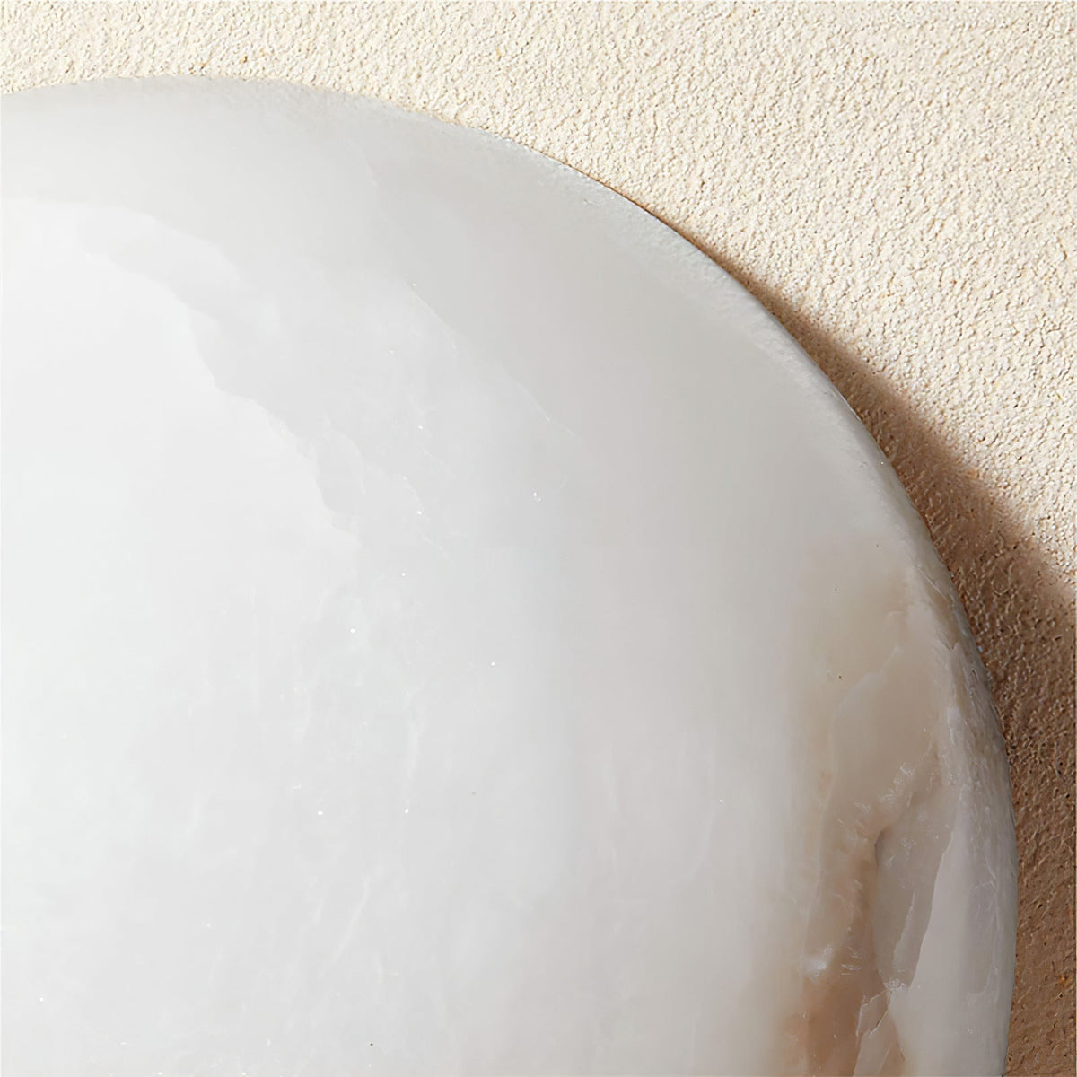 Semicircular Alabaster Wall Sconce – wall sconce view 13