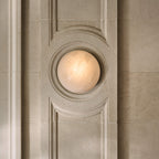 Semicircular Alabaster Wall Sconce – wall sconce view 14
