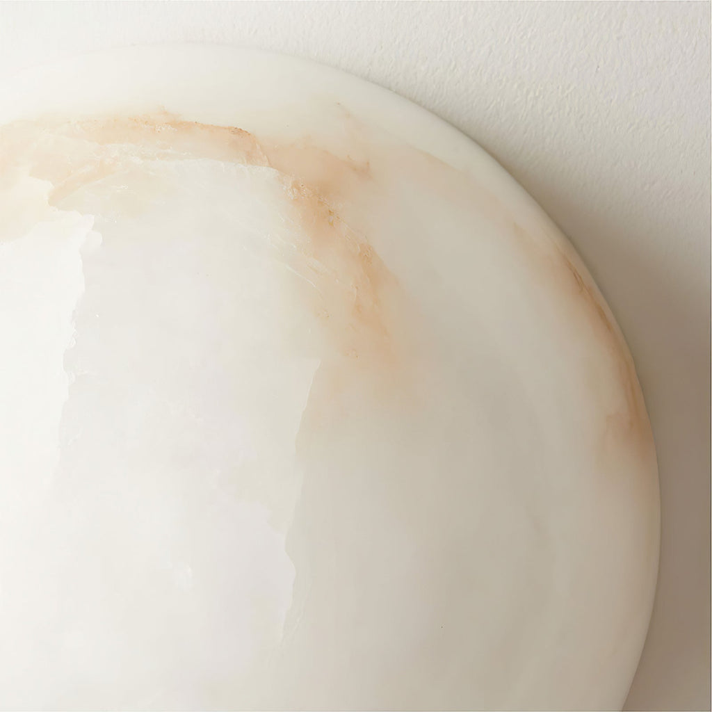 Semicircular Alabaster Wall Sconce – wall sconce view 15