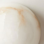 Semicircular Alabaster Wall Sconce – wall sconce view 15