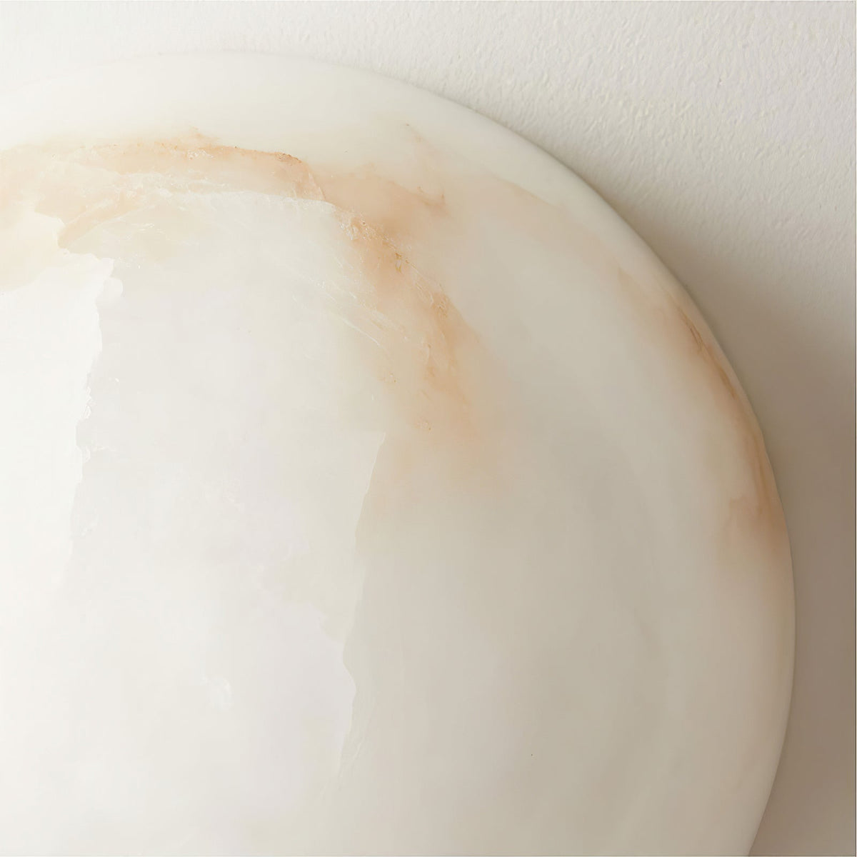 Semicircular Alabaster Wall Sconce – wall sconce view 15