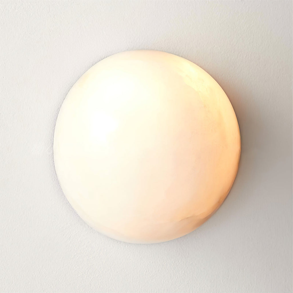Semicircular Alabaster Wall Sconce – wall sconce view 16