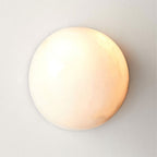 Semicircular Alabaster Wall Sconce – wall sconce view 16