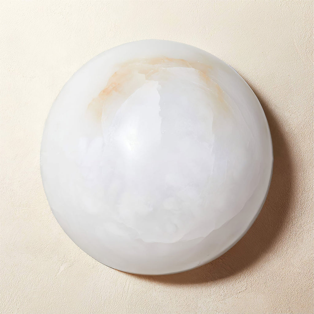Semicircular Alabaster Wall Sconce – wall sconce view 20