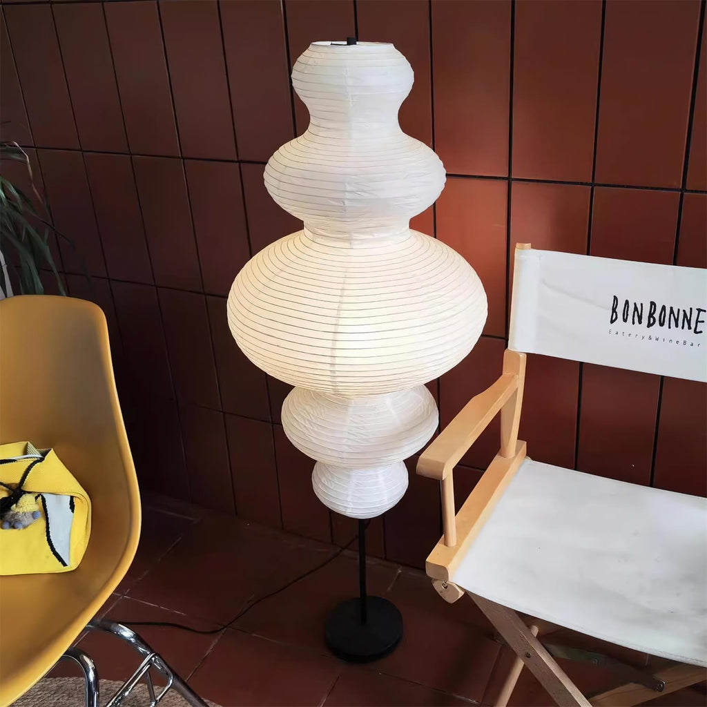 Serein Sculptural Paper Floor Lamp — product detail 12