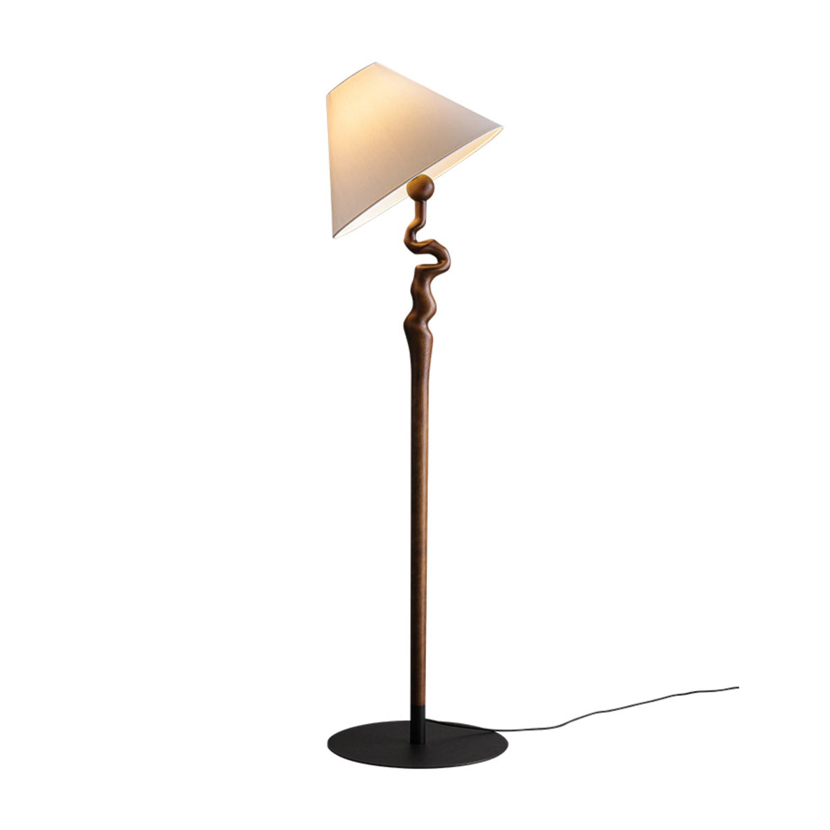 Serpentine Twist Wood Floor Lamp — design and interior detail 34