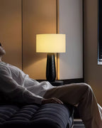 Sierra Wood and Linen Table Lamp - product view 3