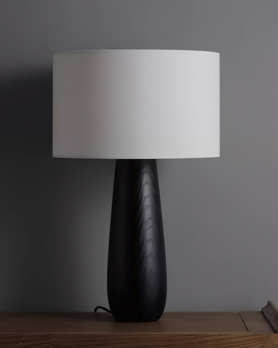 Sierra Wood and Linen Table Lamp - product view 8