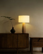 Sierra Wood and Linen Table Lamp - product view 14