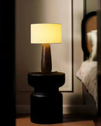 Sierra Wood and Linen Table Lamp - product view 15