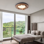 Sky Lake Round Wood LED Ceiling Light - product view 4