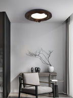 Sky Lake Round Wood LED Ceiling Light - product view 10