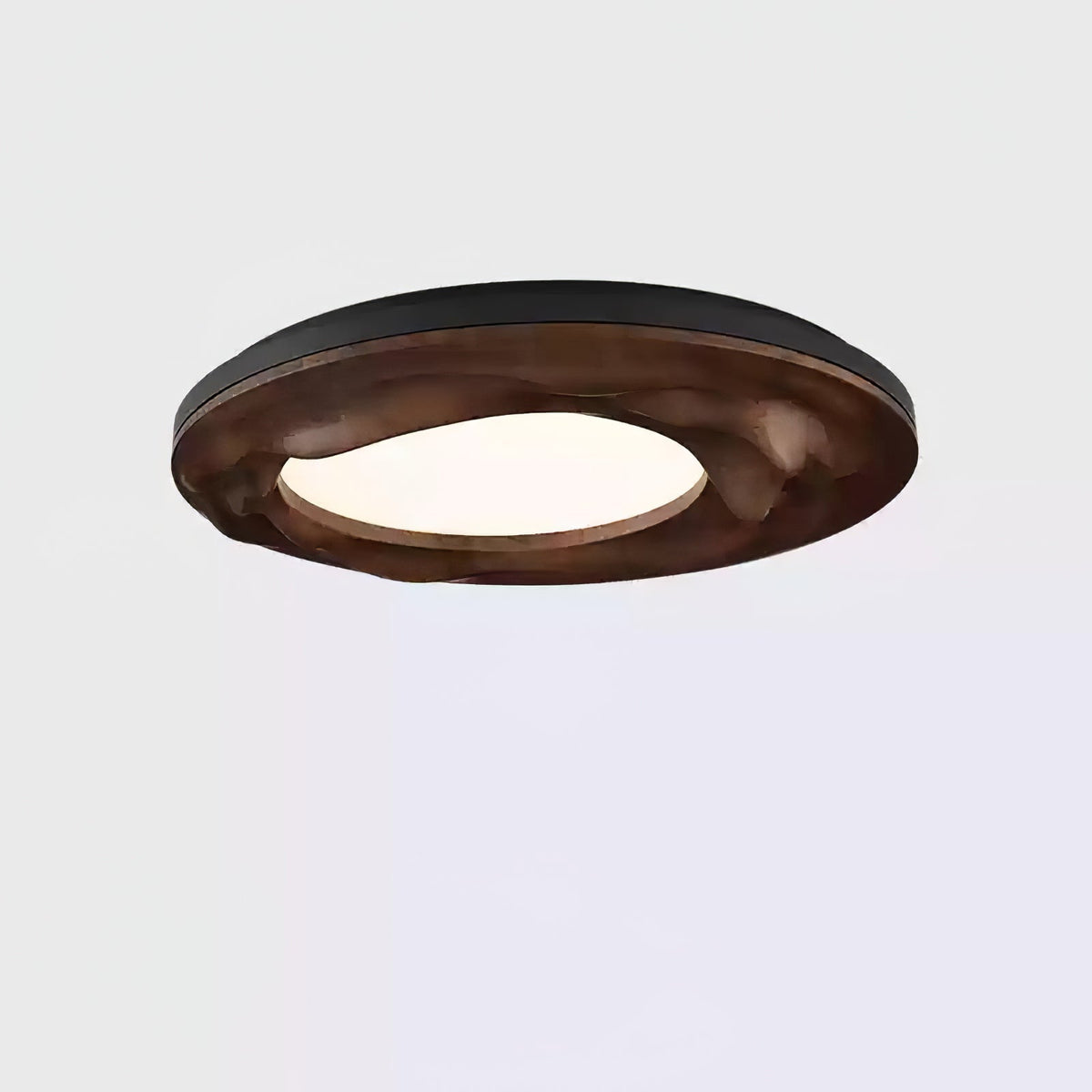 Sky Lake Round Wood LED Ceiling Light - product view 11