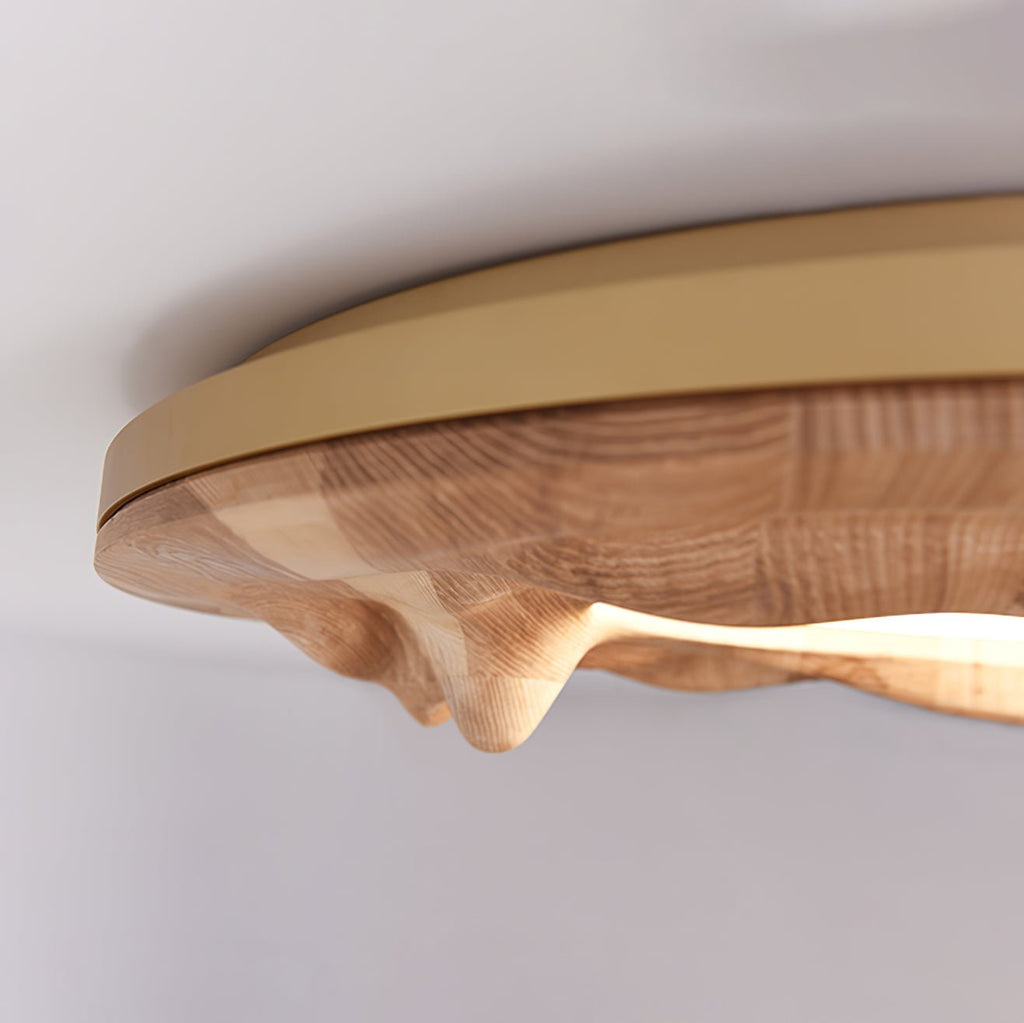 Sky Lake Round Wood LED Ceiling Light - product view 12