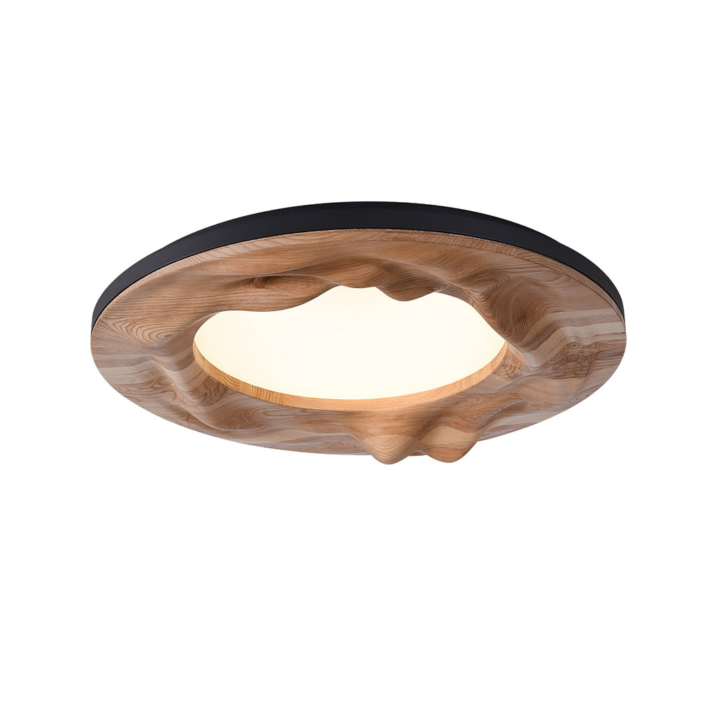 Sky Lake Round Wood LED Ceiling Light - product view 15