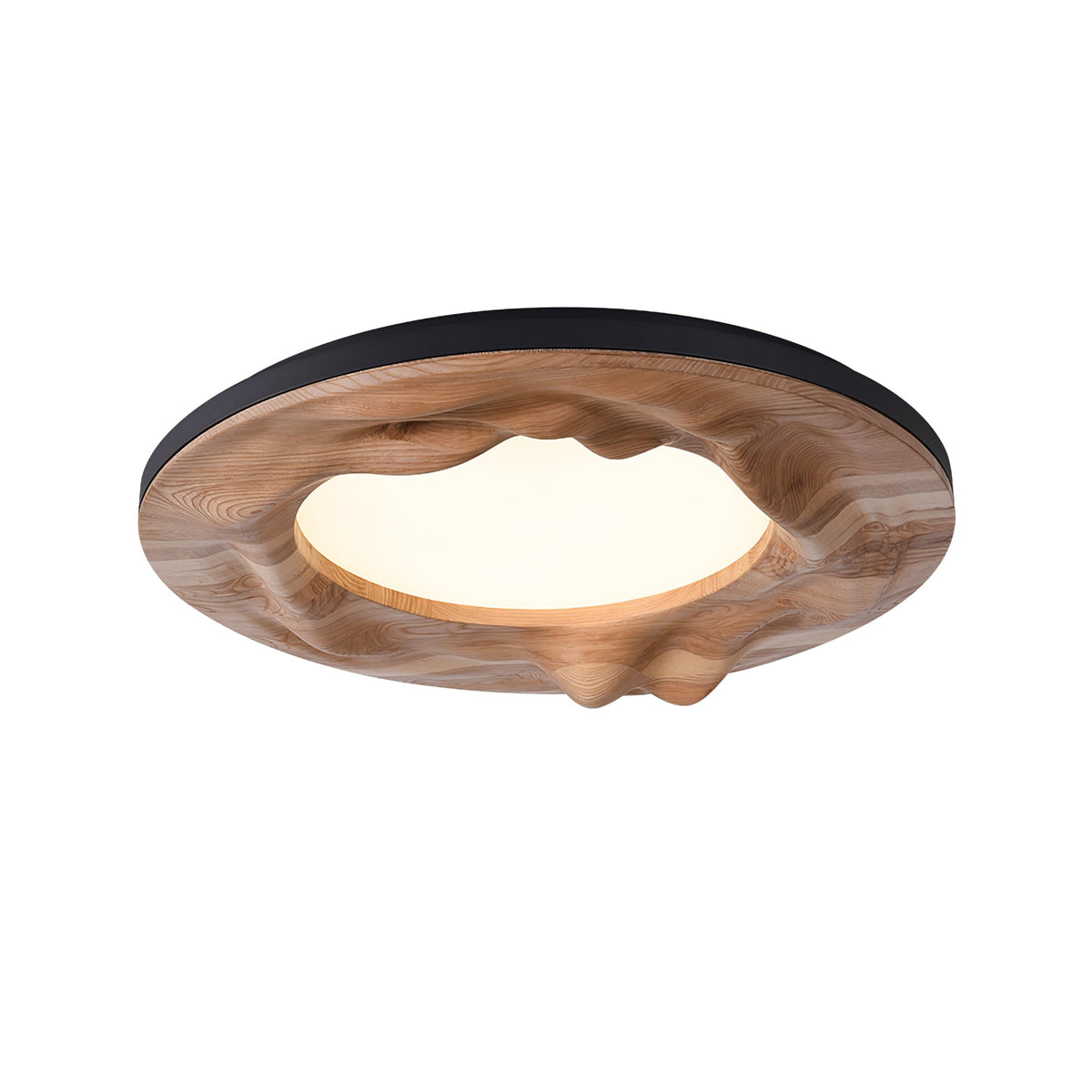 Sky Lake Round Wood LED Ceiling Light - product view 15