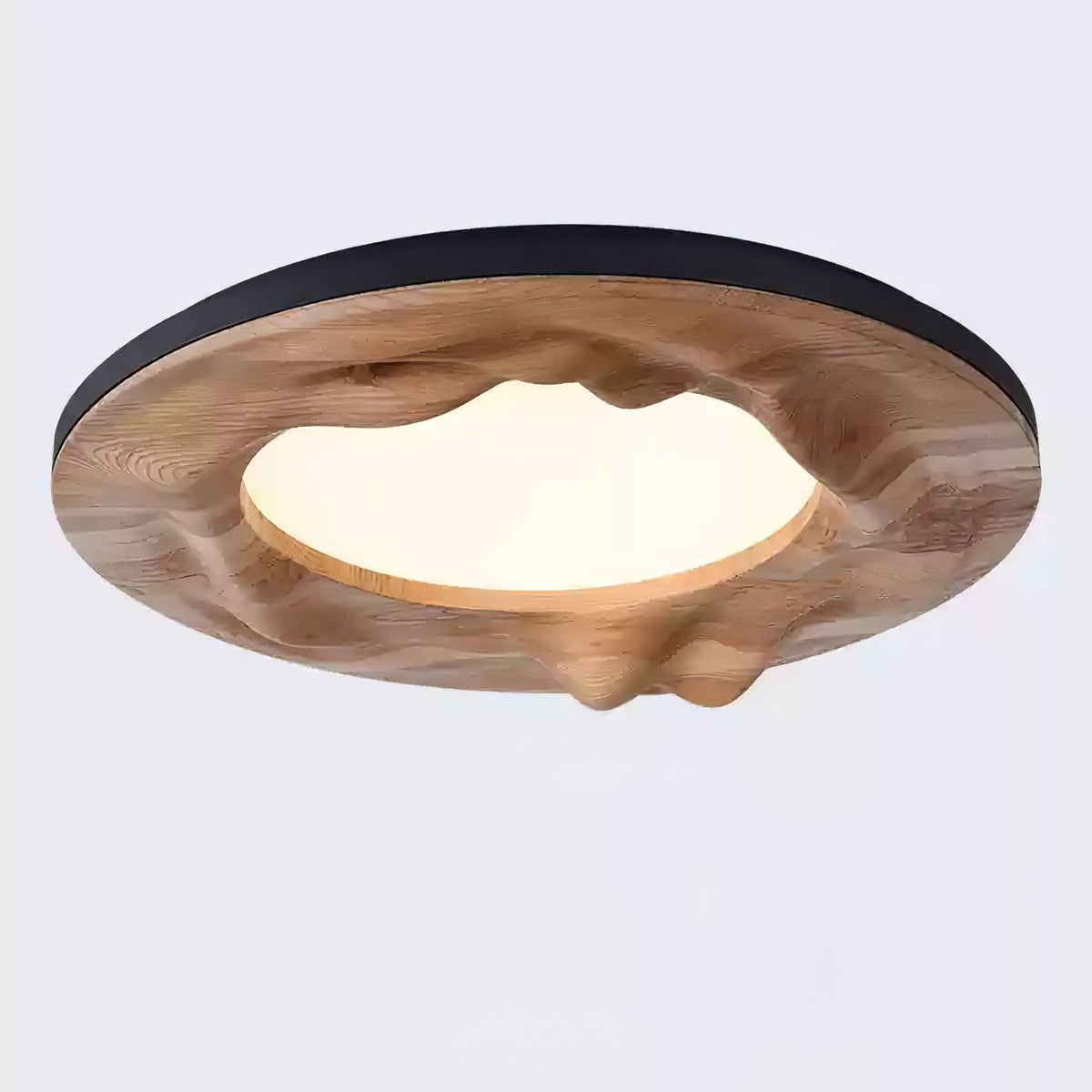 Sky Lake Round Wood LED Ceiling Light - product view 18
