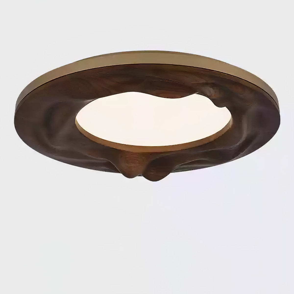 Sky Lake Round Wood LED Ceiling Light - product view 19