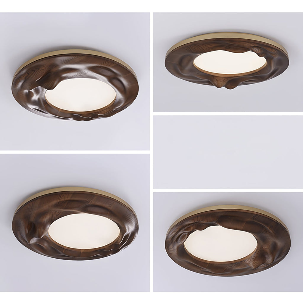 Sky Lake Round Wood LED Ceiling Light - product view 23