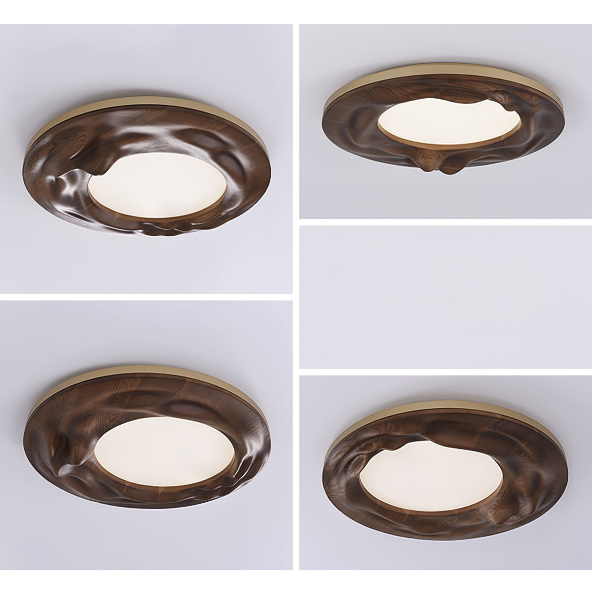 Sky Lake Round Wood LED Ceiling Light - product view 23