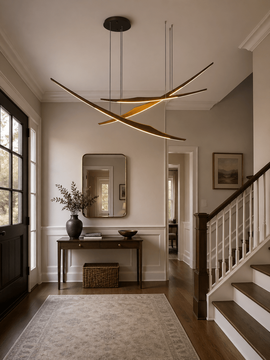 Skytrace Curved Wood LED Pendant Light - product view 6