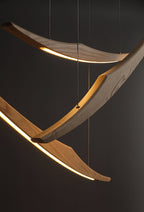 Skytrace Curved Wood LED Pendant Light - product view 11