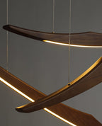 Skytrace Curved Wood LED Pendant Light - product view 16