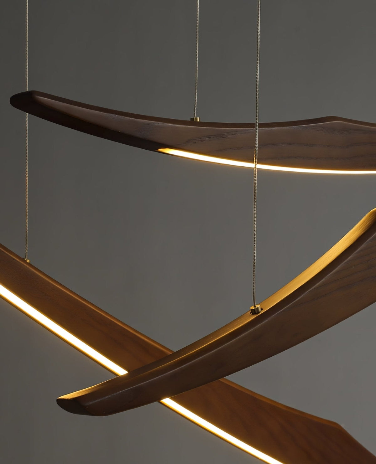 Skytrace Curved Wood LED Pendant Light - product view 16
