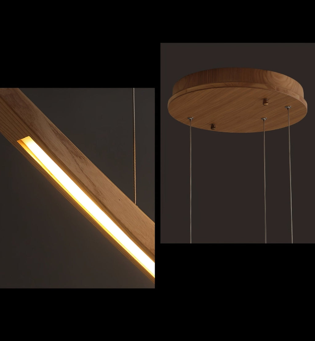 Skytrace Curved Wood LED Pendant Light - product view 20
