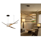 Skytrace Curved Wood LED Pendant Light - product view 25