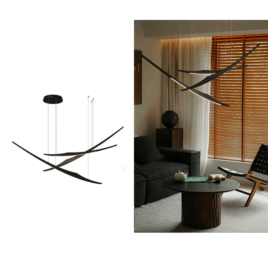 Skytrace Curved Wood LED Pendant Light - product view 26