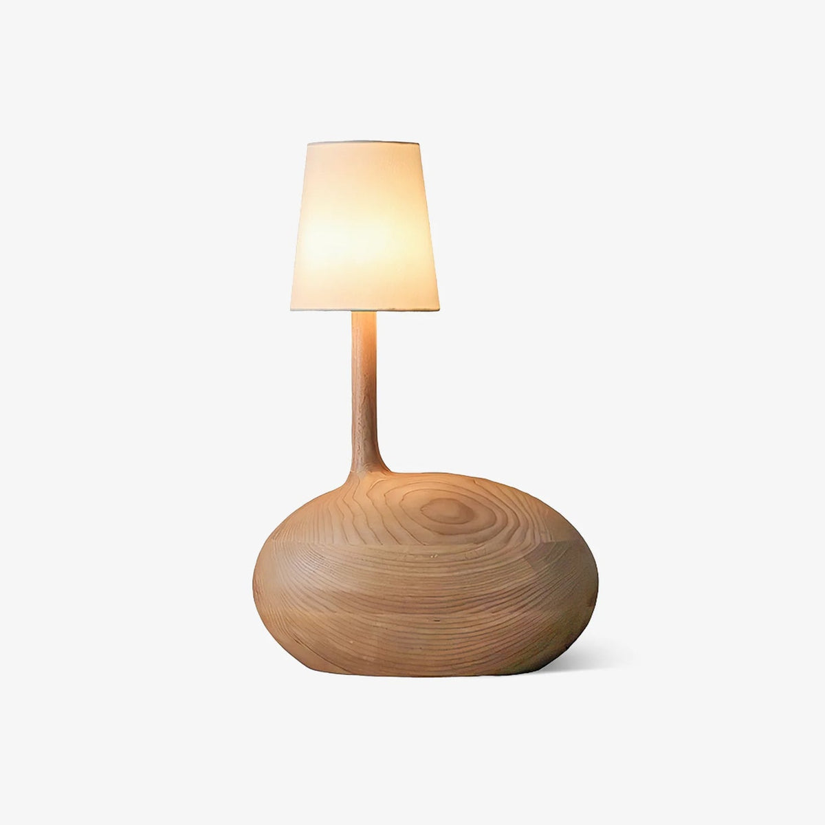 Snail Sculptural Wood Table Lamp - product view 1