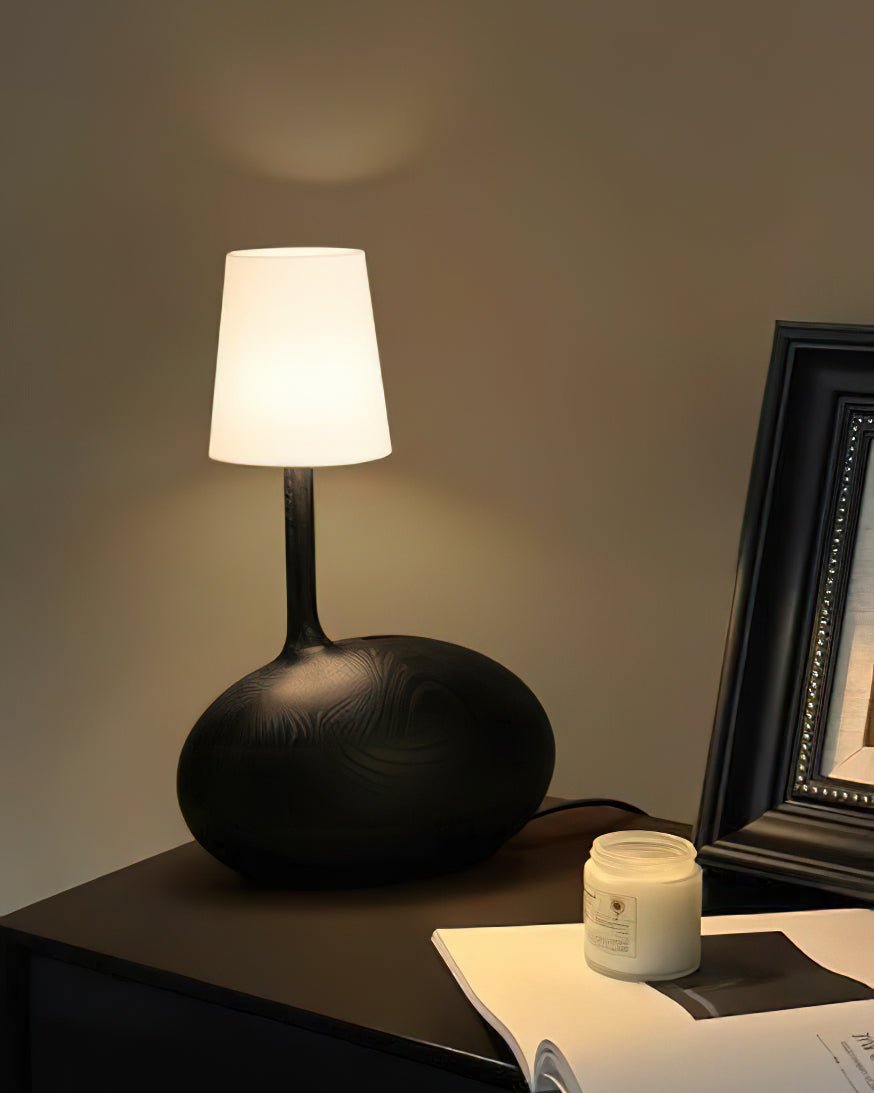 Snail Sculptural Wood Table Lamp - product view 6