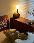 Snail Sculptural Wood Table Lamp - product view 8