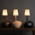 Snail Sculptural Wood Table Lamp - product view 9