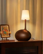 Snail Sculptural Wood Table Lamp - product view 12