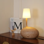 Snail Sculptural Wood Table Lamp - product view 18
