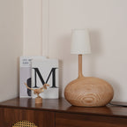 Snail Sculptural Wood Table Lamp - product view 22