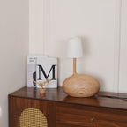 Snail Sculptural Wood Table Lamp - product view 26